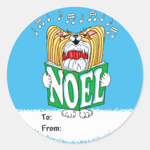 Adesivo Redondo Papillon Christmas Caroler RW