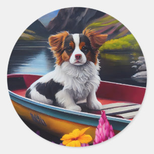 Adesivo Redondo Papillon em um Paddle: Uma Aventura Cênica