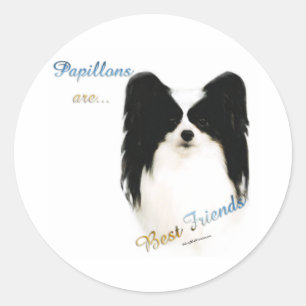 Adesivo Redondo Papillon Melhor Amigo 2 - Sticker