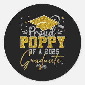 Adesivo Redondo Papoila Orgulhosa De Um Formando De Graduação Cl D