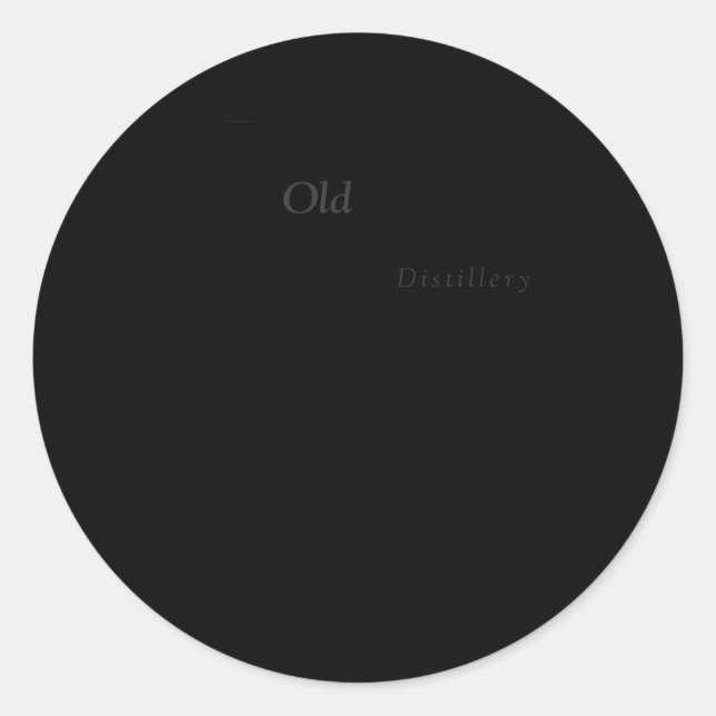 Adesivo Redondo Pappy Bourbon Whiskey (Frente)