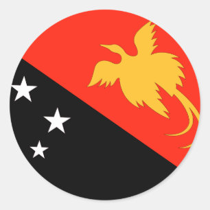 Adesivo Redondo Papua Nova Guiné