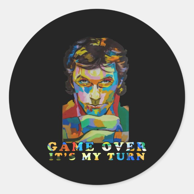 Adesivo Redondo Paquistão Pti Py Imran Khan (Frente)