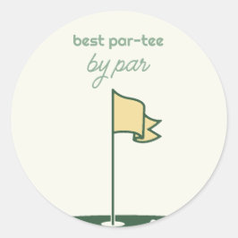 Adesivo Redondo Par-Tema Par-Tee Golf Birthday