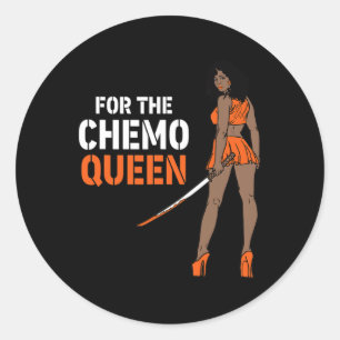 Adesivo Redondo Para a Guerra da Melanina da Rainha de Química e L