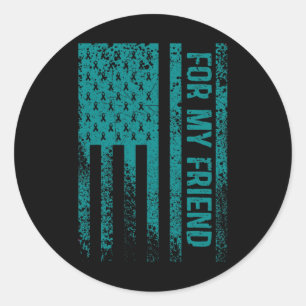 Adesivo Redondo Para a Sensibilização do Meu Amigo pela Doença Ren