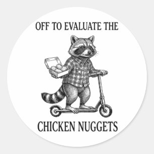 Adesivo Redondo Para avaliar os nuggets de frango Dad Tax _1