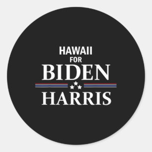 Adesivo Redondo Para Biden Harris Democrat Apoiante À Eleição Elei
