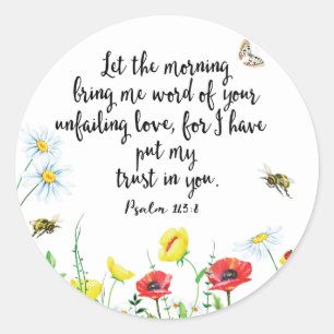 Adesivo Redondo Para eu pôr minha confiança em você