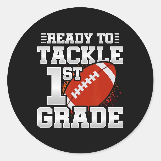 Adesivo Redondo Para Fazer Face À Série 1rua - Primeiro Dia Da Esc (Frente)