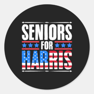 Adesivo Redondo Para Harris Usa Mulher Presidente Kamala Harris 20