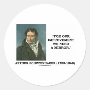 Adesivo Redondo Para nossa melhoria nós precisamos umas citaçõe