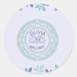 Adesivo Redondo Para Sempre Começa Aqui: Um Casamento