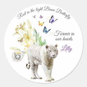 Adesivo Redondo Para sempre em nossos corações.