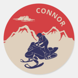 Adesivo Redondo Para Snowmobile Graphic Personalizados