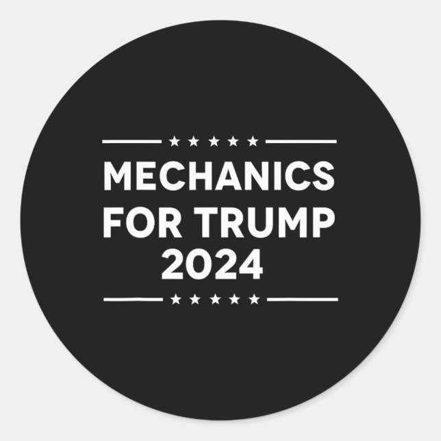 Adesivo Redondo Para Trump 2024 (Frente)