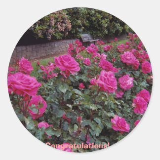 Adesivo Redondo Parabéns!