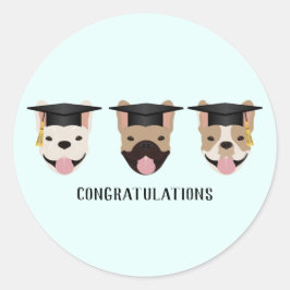 Adesivo Redondo Parabéns Bulls Franceses