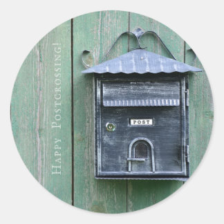 Adesivo Redondo Parabéns! Caixa de Correio.