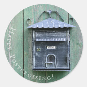 Adesivo Redondo Parabéns! Caixa de Correio.