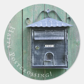 Adesivo Redondo Parabéns! Caixa de Correio.