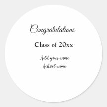 Parabéns de graduação simples, adicionar classes m