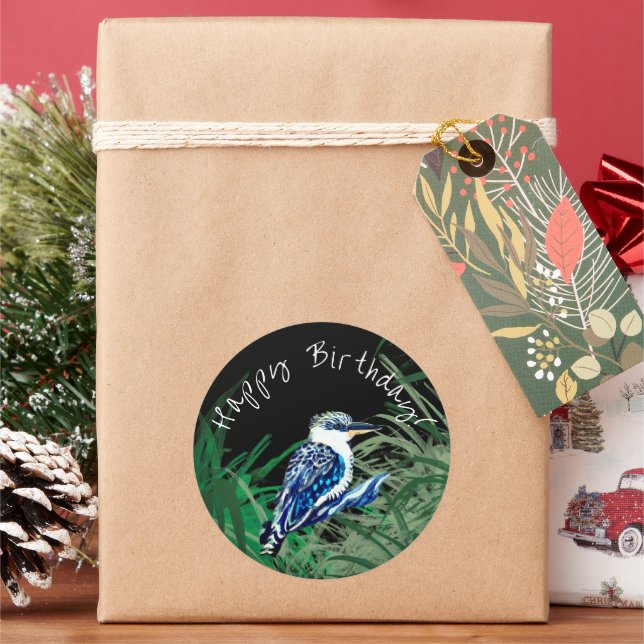 Adesivo Redondo Parabéns Kookaburra (Feriado)