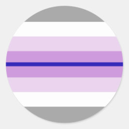Adesivo Redondo Paraboy Pride Flag