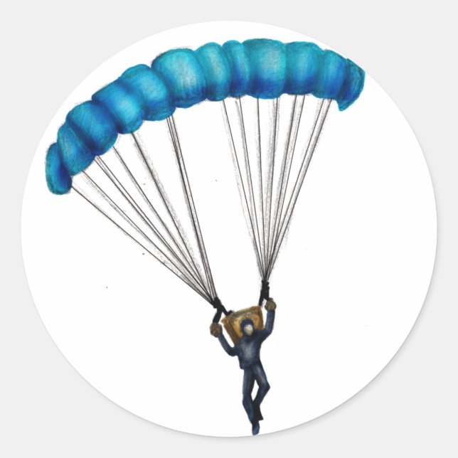 Adesivo Redondo Paracaères (Frente)