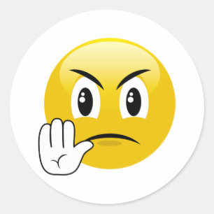 Adesivo Redondo Parada Louca Ali Emoji Stickers