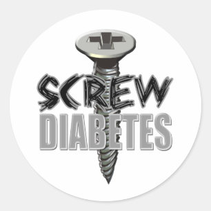 Adesivo Redondo Parafuso Diabetes