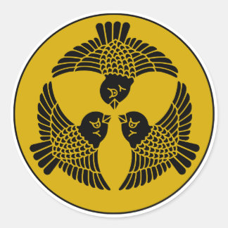 Adesivo Redondo Paragem de Sparrow Japonês