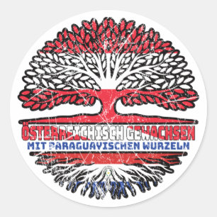 Adesivo Redondo Paraguai Paraguai Österreichisch Österreich
