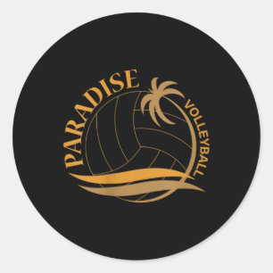 Adesivo Redondo Paraíso Voleibol