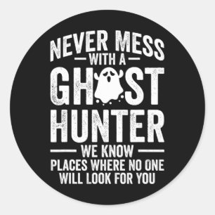 Adesivo Redondo Paranormal Caça Ghost Hunter Aventuras 1