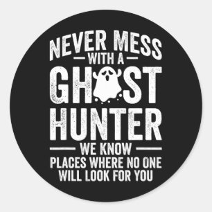 Adesivo Redondo Paranormal Caça Ghost Hunter Aventuras 1