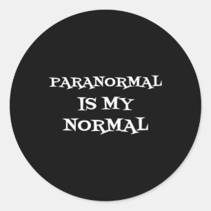 Adesivo Redondo Paranormal É Minha Camisa Normal De Caça Ao Fantas
