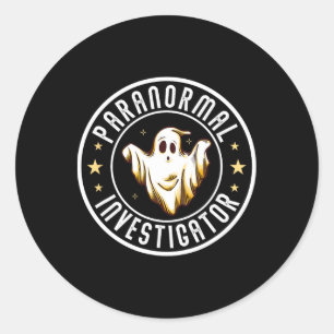 Adesivo Redondo Paranormal Investigador Fantasma Hunter Ghost Hunt