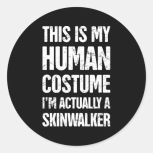 Adesivo Redondo Paranormal Occult Skinwalker