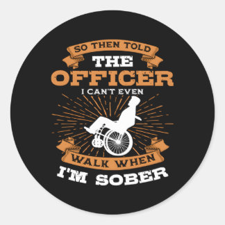 Adesivo Redondo Paraplégica Deficiente Paraplegia Cadeira de Rodas