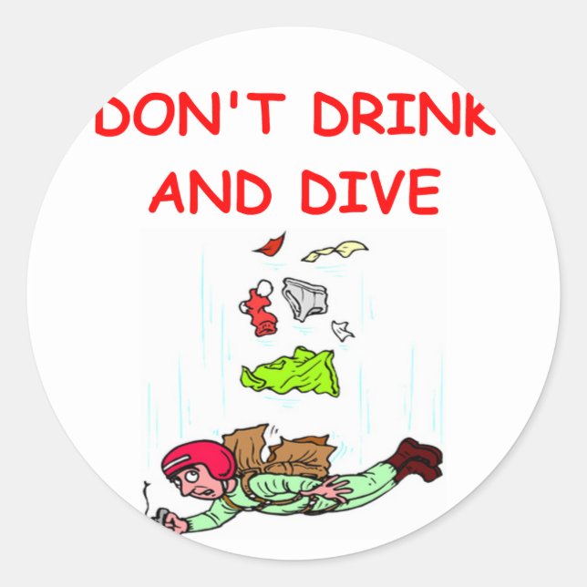 Adesivo Redondo paraquedismo (Frente)