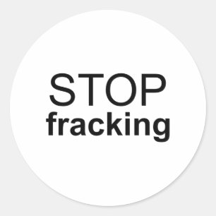 Adesivo Redondo Parar Fracking