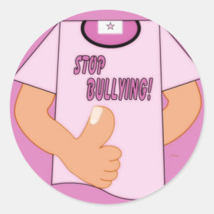 Adesivo Redondo Parar o Bullying