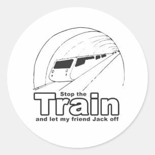 Adesivo Redondo parar o trem