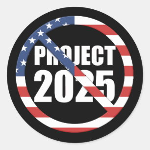 Adesivo Redondo Parar Projeto 2025