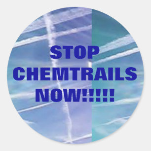 Adesivo Redondo Pare Chemtrails agora!!
