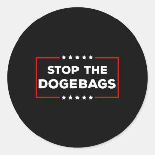 Adesivo Redondo Pare O Anti Doge Trump Dos Dogegs