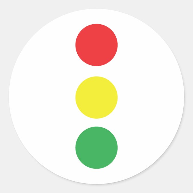 Adesivo Redondo pare o ícone claro (Frente)