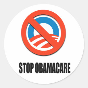Adesivo Redondo Pare Obamacare