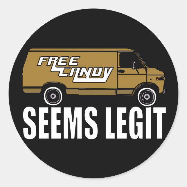 Adesivo Redondo Parece Legítimo. (Frente)